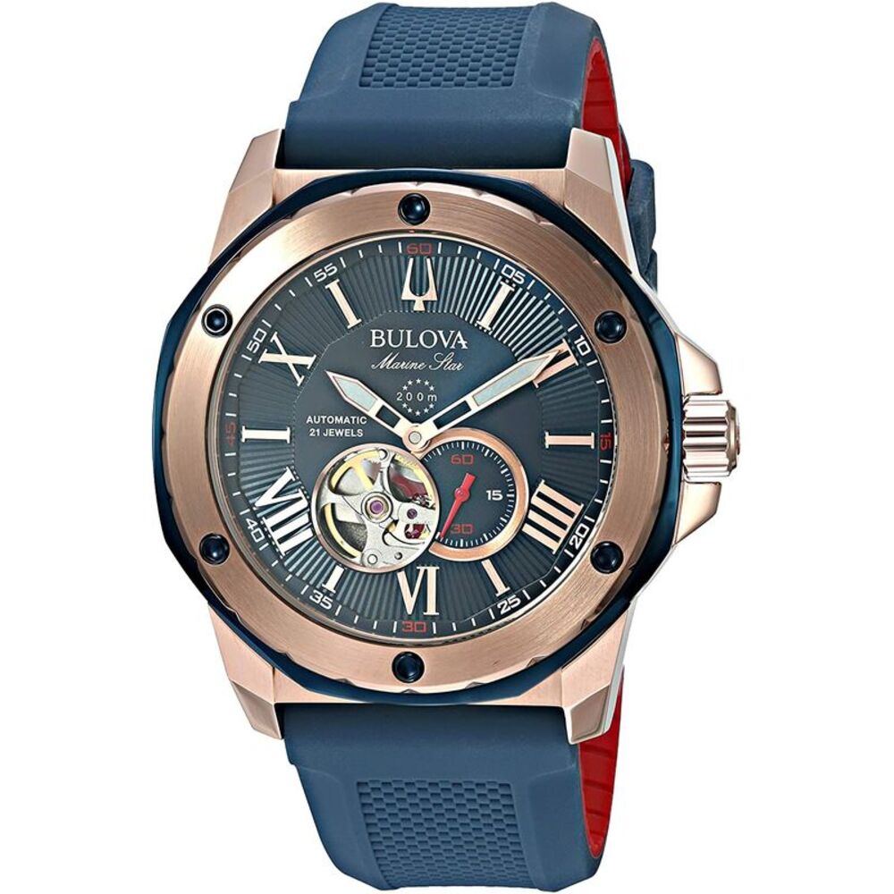 Bulova Marine Star Rose Gold Watch